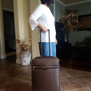 SOLD@! Authentic Louis Vuitton Ebene Pegase 55